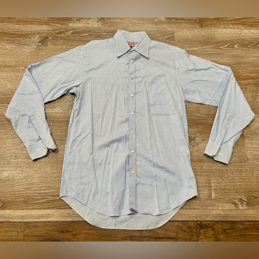 Thomas pink classic check dress shirt